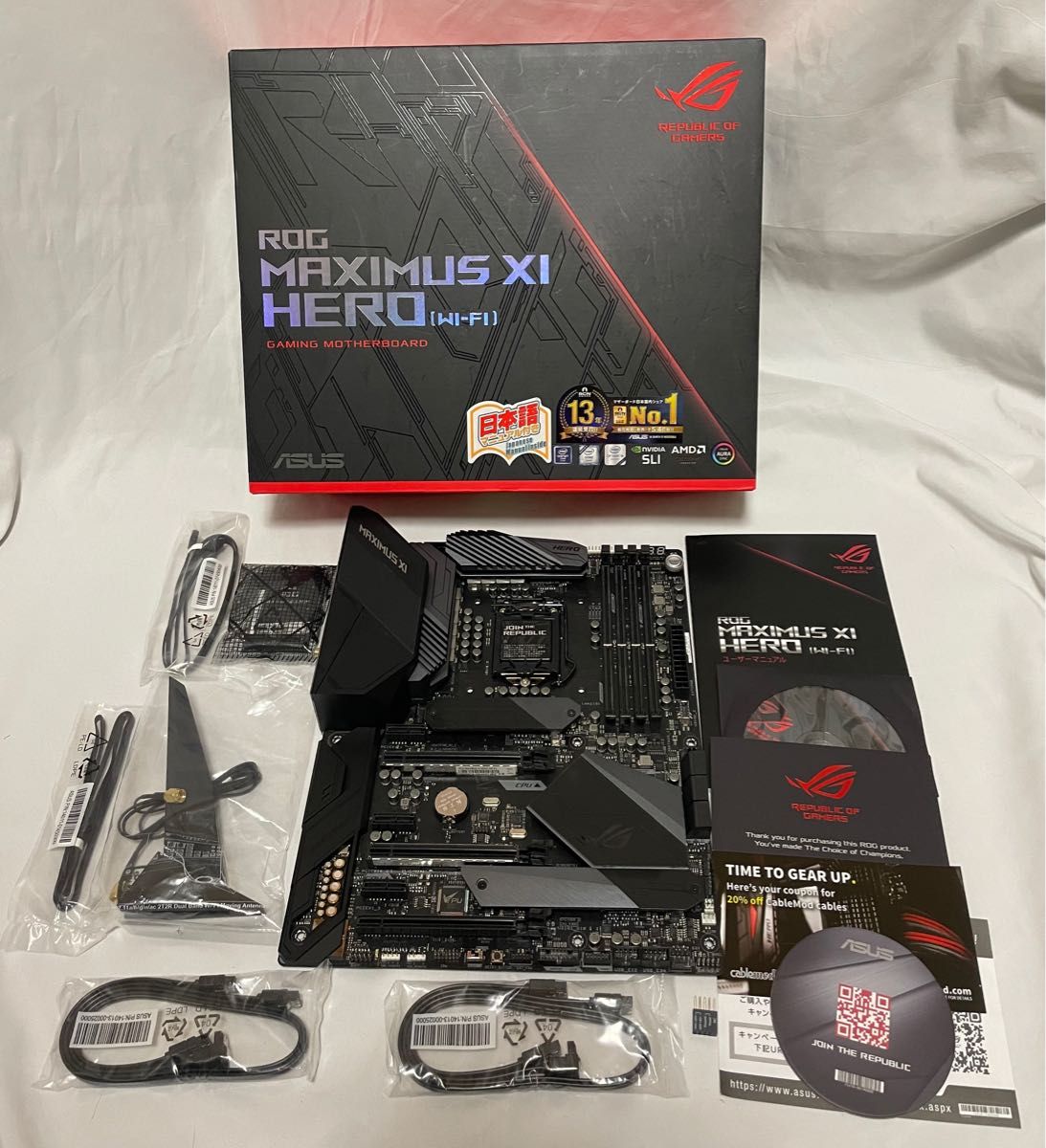 動作確認済USED】ASUS ROG MAXIMUS XI HERO (WI-FI) Intel Z390 LGA1151-