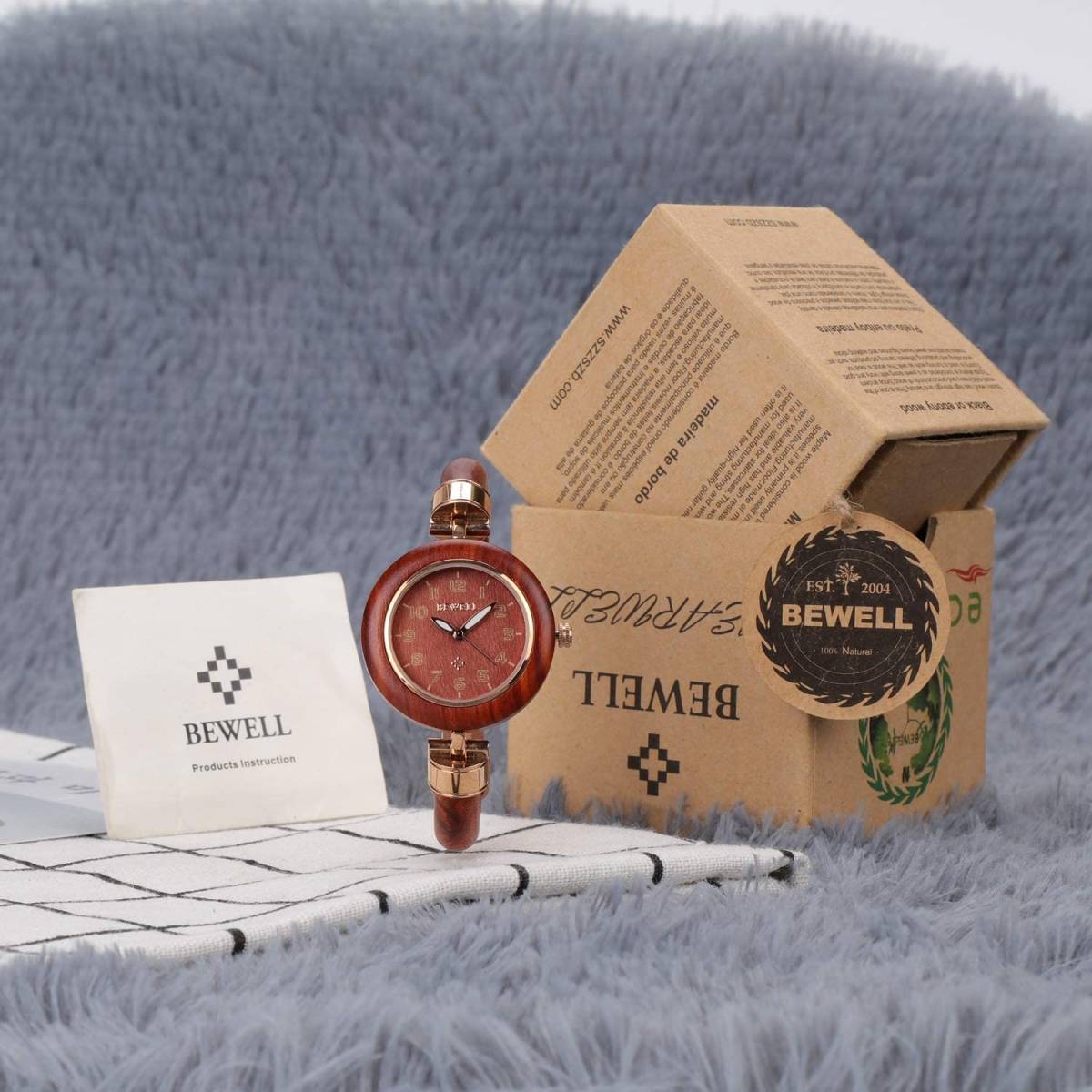アンティーク調 木製腕時計 軽量 クオーツ レディース ウッド かわいい カジュアル おしゃれ 木製 クラシック 女性 腕時計 ウォッチ_画像4