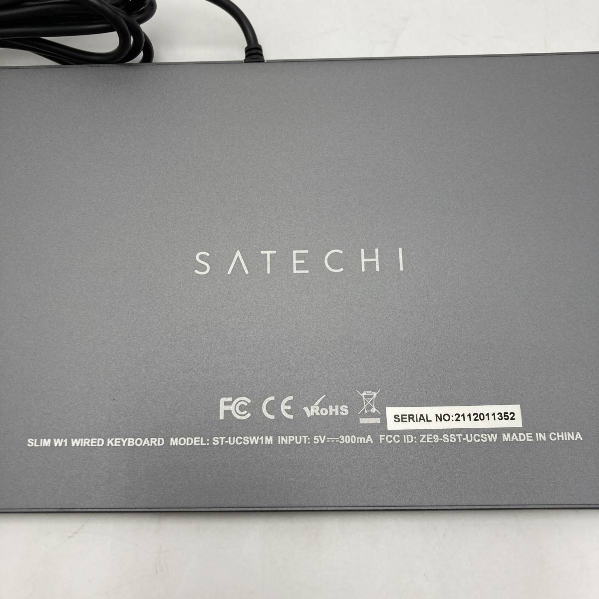 【通電確認済】Satechi スリム W1 USB-C 有線 バックライトキーボード US配列 /Y11439-H1_画像7