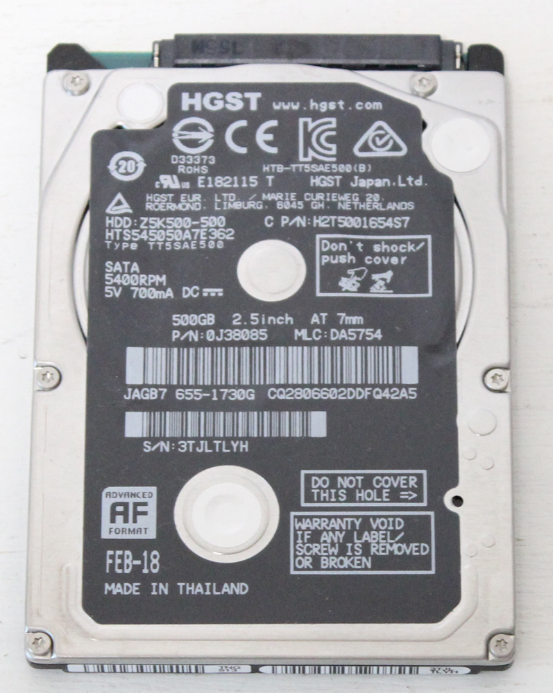 Apple　OS/HDD/500GB/AF/中古品_画像1