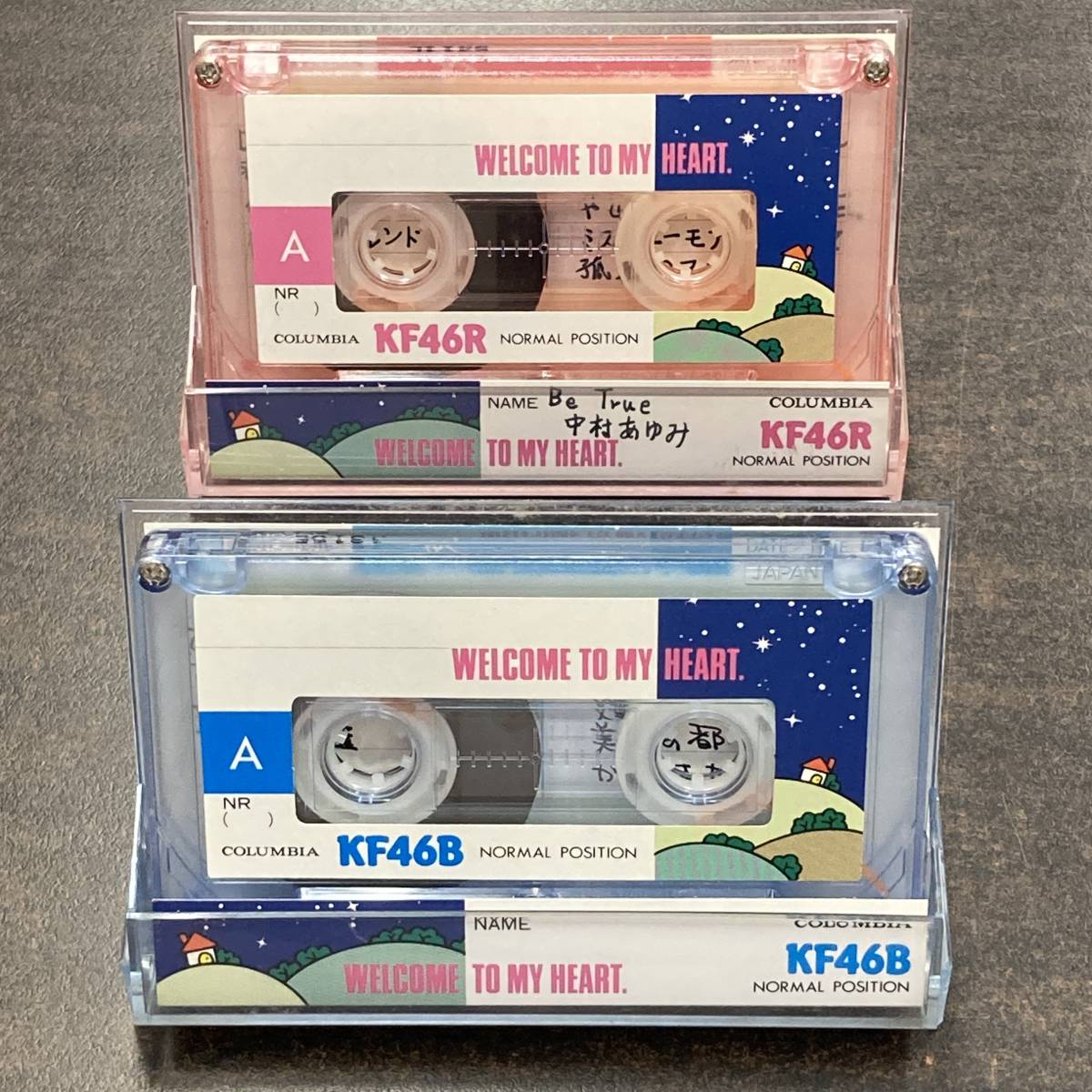 0608T コロムビア KF 46分 ノーマル 2本 カセットテープ/Two COLUMBIA KF 46 Type I Normal Position Audio Cassette_画像1