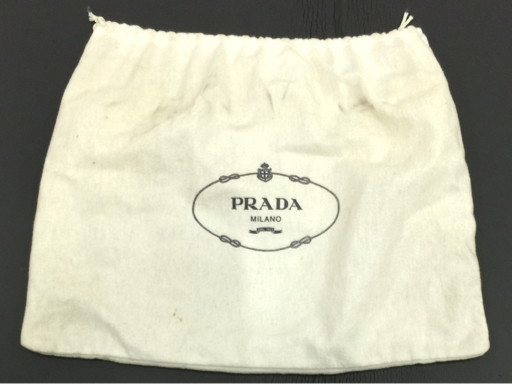 プラダ 三角プレート ハンドバッグ レディース B8852 黒 ブラック 保存袋付き イタリー製 PRADA_画像9