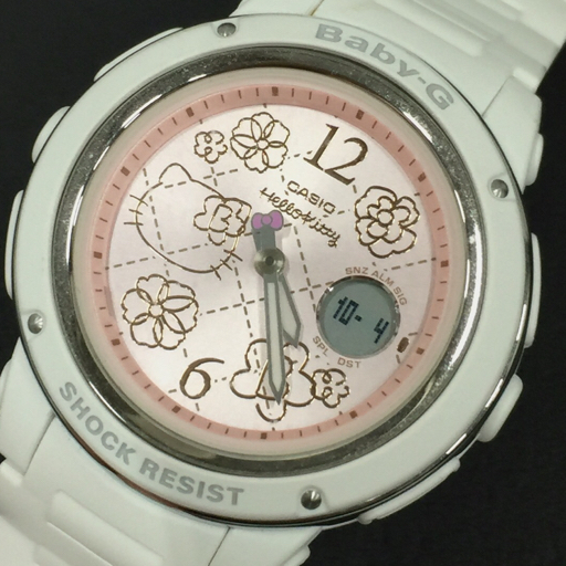 カシオ 腕時計 腕時計 Baby-G BGA-150KT Baby-G 25周年記念 サンリオ ハローキティ クォーツ ボーイズ 白 稼働_画像1