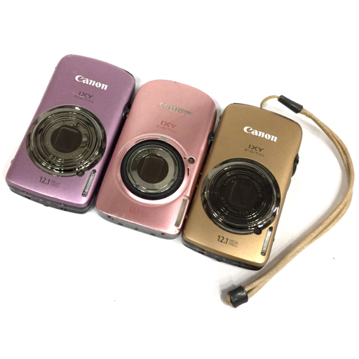 1円 CANON IXY 510 930 コンパクトデジタルカメラ 3台セット C9271148