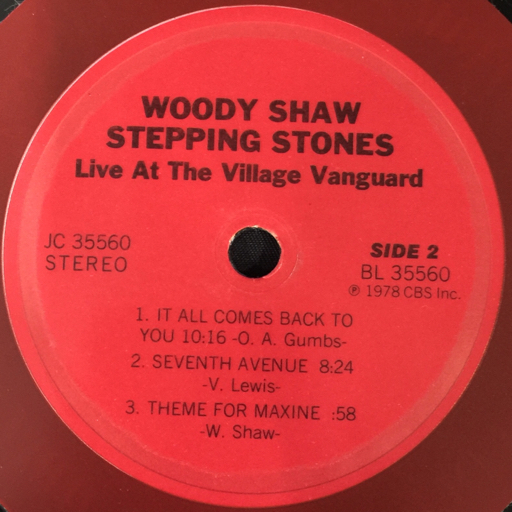 ウディ・ショウ WOODY SHAW STEPPING STONES JC35560 ジャケット付き レコード_画像5