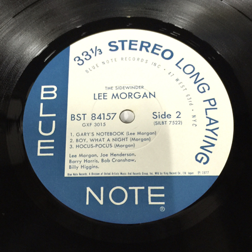 LEE MORGAN The Sidewinder Blue Note ブルーノート BST84157 レコード 現状品_画像4