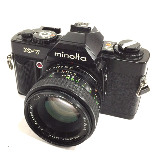 MINOLTA X-7 MC ROKKOR-PF 1:1.7 50mm 一眼レフ フィルムカメラ マニュアルフォーカス_画像1