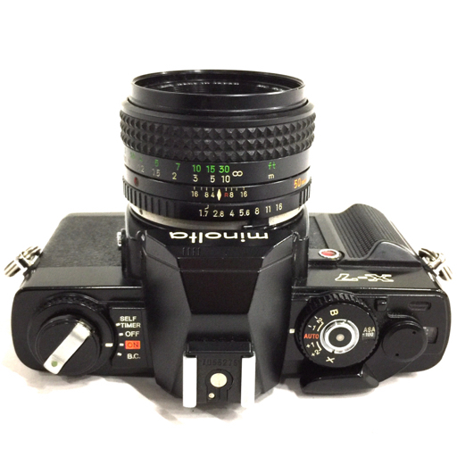 MINOLTA X-7 MC ROKKOR-PF 1:1.7 50mm 一眼レフ フィルムカメラ マニュアルフォーカス_画像4