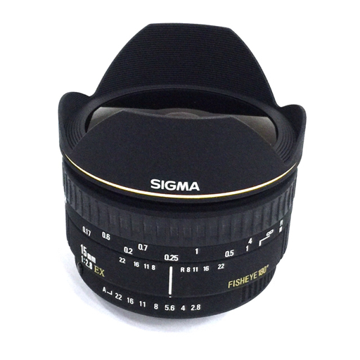 SIGMA 15mm 1:2.8 EX FISHEYE for SA/KPR 一眼 オートフォーカス カメラ レンズ 魚眼 フィッシュアイ 光学機器_画像2