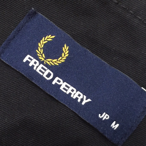 フレッドペリー サイズM 長袖 ２WAY ブルゾン メンズ ネイビーフード コットン100％ ライナー欠品 FRED PERRY_画像6