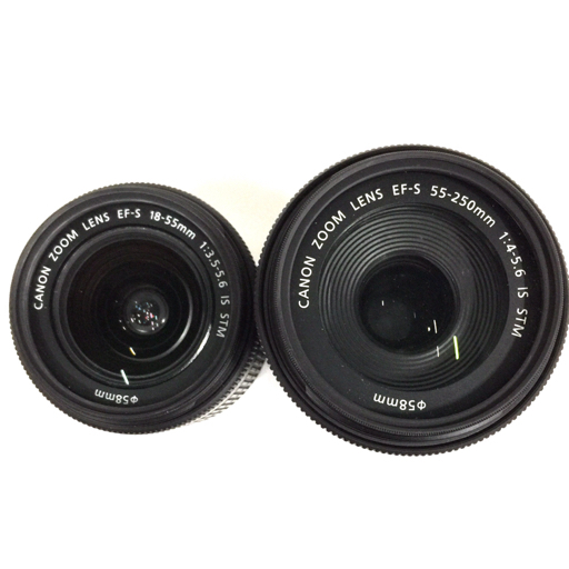 1円 Canon EOS 8000D EF-S 18-55mm 1:3.5-5.6 IS STM 55-250mm 1:4-5.6 IS STM デジタル一眼レフカメラ C1051519_画像6