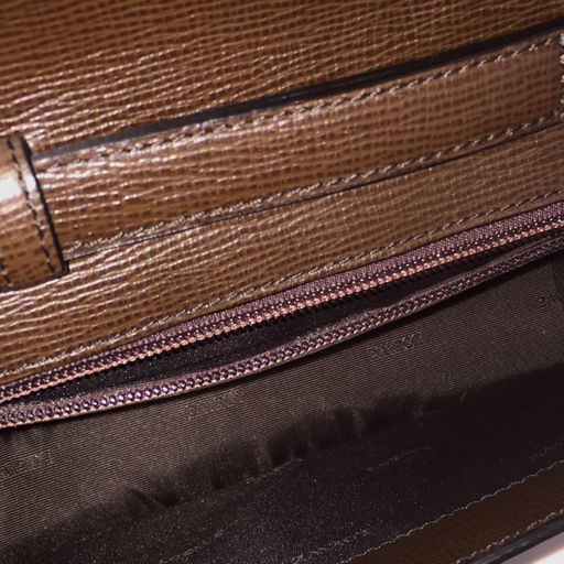 ロエベ レザー セカンドバッグ ブランドバッグ 鞄 メンズ ブラウン系 茶系 保存袋付き LOEWE QR111-38_画像4