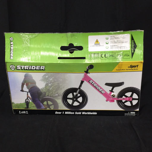 STRIDER ストライダー 12スポーツ キッズバイク ランニングバイク 12インチ ピンク 箱付_画像6