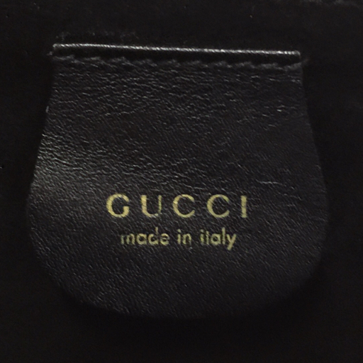 グッチ バンブー ワンハンドルバッグ ハンドバッグ セミショルダーバッグ レディース 黒 イタリー製 GUCCI_画像10