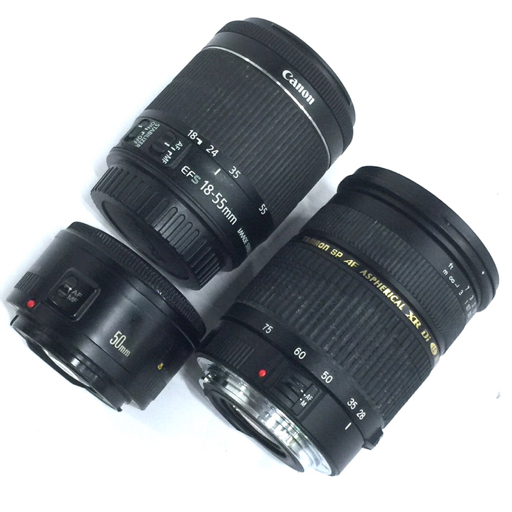 1円 Canon Kiss X7i EF 50mm 1:1.8 II EF-S 18-55mm 1:3.5-5.6 IS STM 含む デジタル一眼レフカメラ L131937_画像10