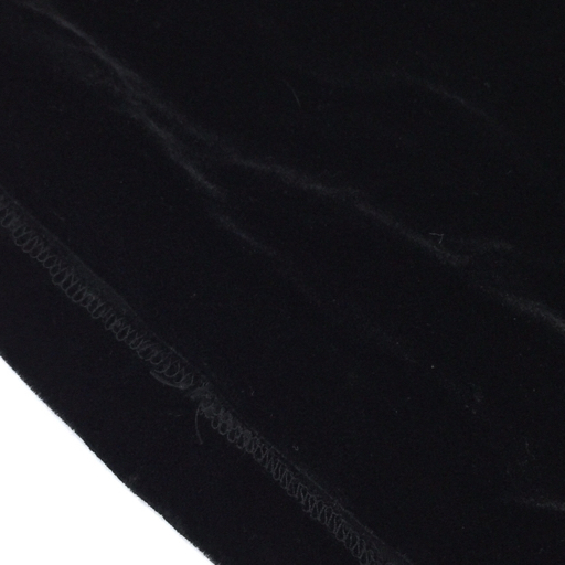 ダナキャラン サイズP 長袖 ベロア シャツ ワンピース レディース ブラック シルク混 フロントボタン DKNY_画像6