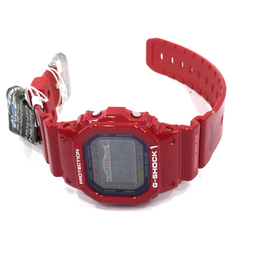 美品 カシオ 電波 腕時計 G-SHOCK GWX-5600C-4JF G-LIDE デジタル MULTI BAND 6 タフソーラー メンズ 稼働 赤_画像5