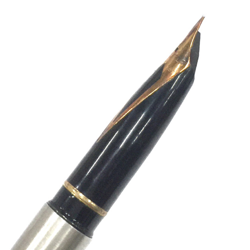 シェーファー 万年筆 ペン先 14K 585 カートリッジ・コンバーター両用式 シルバー×ゴールドカラー 文房具 SHEAFFER_画像4