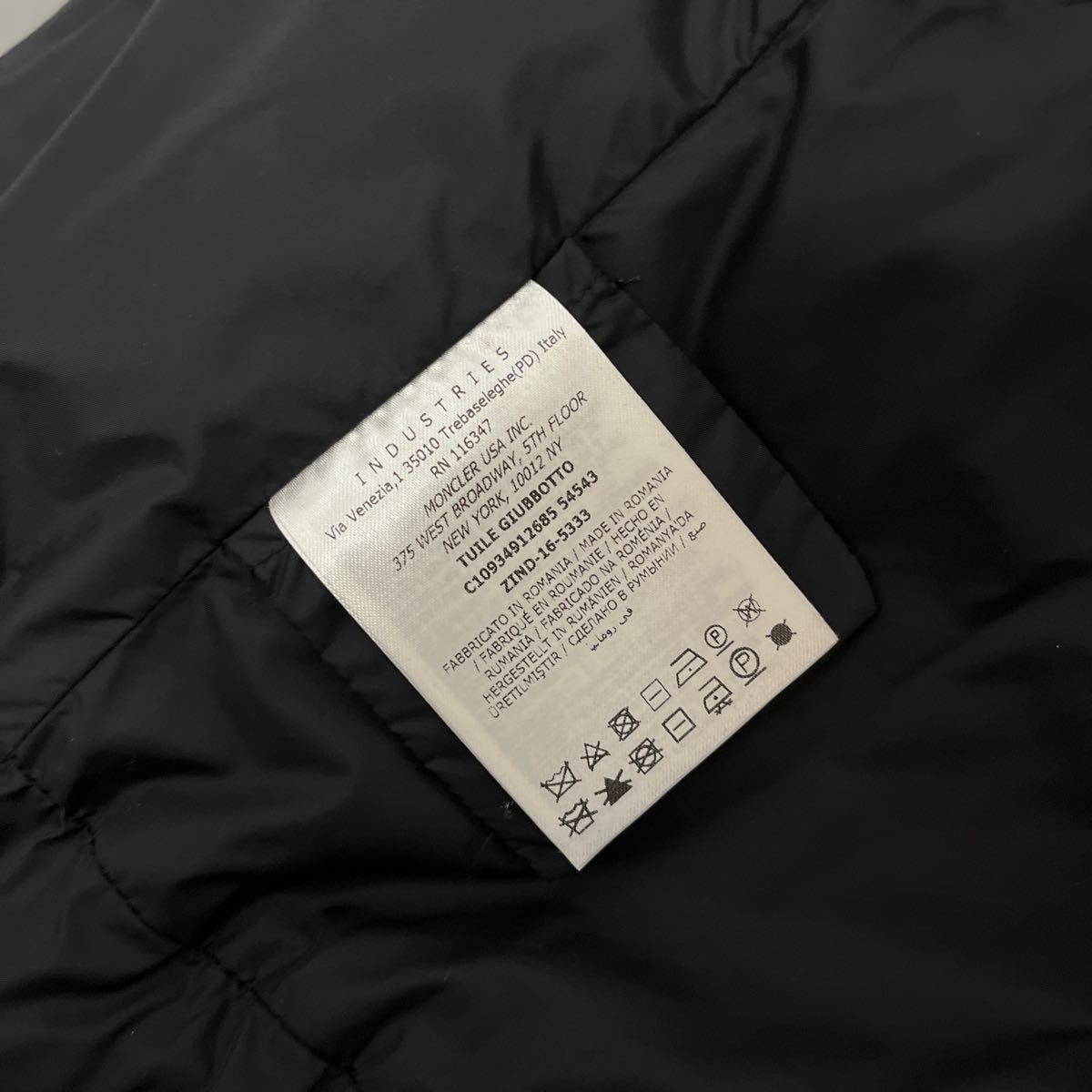 MONCLERモンクレール正規品スプリングコートTUILE 1 ブラック MONCLERモンクレール正規品スプリングコートTUILE 1 ブラック