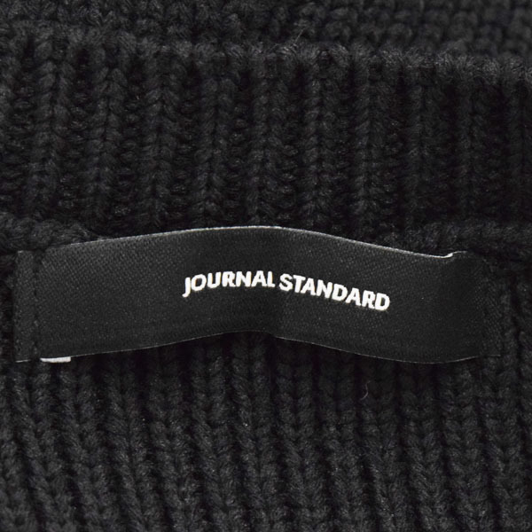 【美品】JOURNAL STANDARD/ジャーナルスタンダード ニットベスト ジレ トップス 綿混 サイドオープン F 黒系 [NEW]★51JE57_画像7