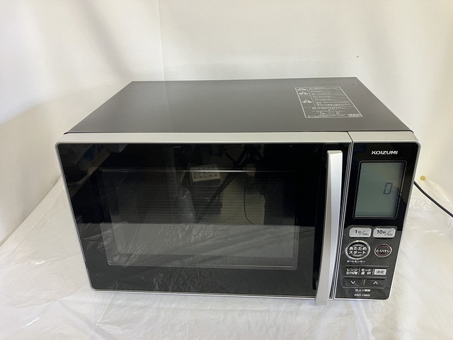 KOIZUMI(コイズミ) 電子レンジ 2022年製 KRD-1860 ブラック 18L フラットテーブル
