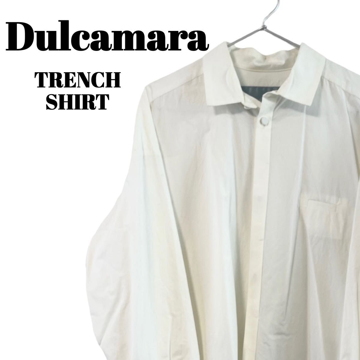 Dulcamara｜ドゥルカマラ　ホワイト　よそいき　トレンチシャツ-W 1
