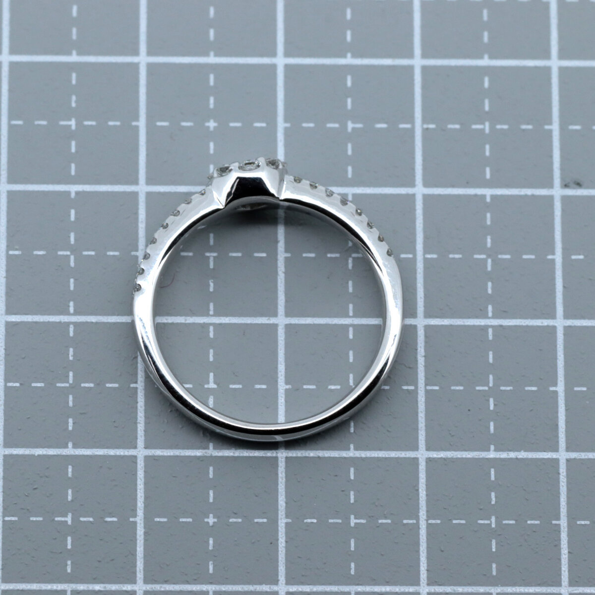 ポンテヴェキオ ダイヤモンド リング 指輪 0.39ct 10号 K18WG(18金 ホワイトゴールド) 質屋出品_画像6