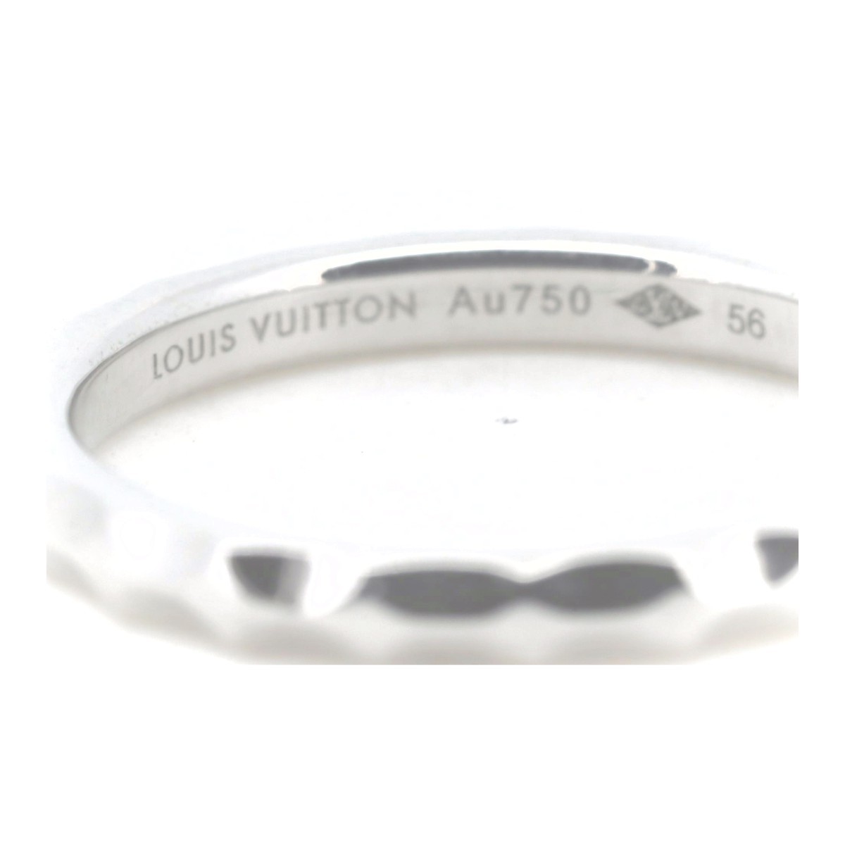  Louis Vuitton a Lien s монограмма Efini кольцо кольцо 15.5 номер K18WG(18 золотой белое золото ) ломбард лот 