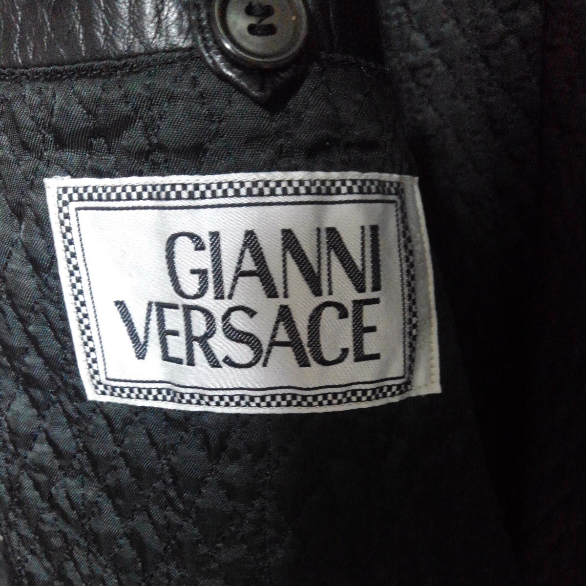 GIANNI VERSACE　ジャンニヴェルサーチ　レザーコート 革コート ジャケット_画像4