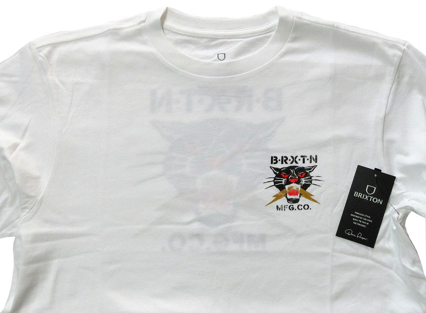 BRIXTON ブリクストン SPARKS Tシャツ Lサイズ 白 ホワイト 半袖