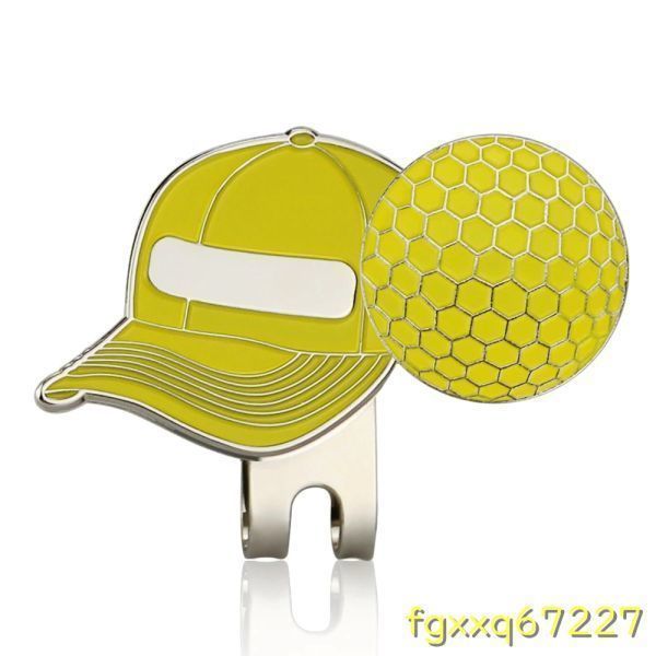 Fy634：★人気　ゴルフボールマーク ゴルフハットクリップ 磁気 合金 ゴルフマーカー_デザイン1