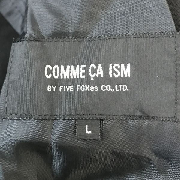 日本製☆コムサイズム/COMME CA ISM☆パンツスーツ【レディース上-L/下-XL/黒/black/セットアップ】Jackets/Set up◇mBH306