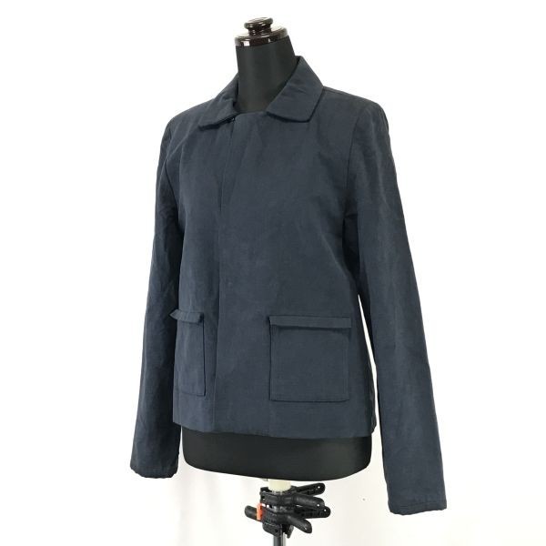 フランス製☆レプレリード パリ/les prairies de paris☆ステンカラージャケット/ボタンレス【women’s -1/S/紺/navy】Coats◇zBH289