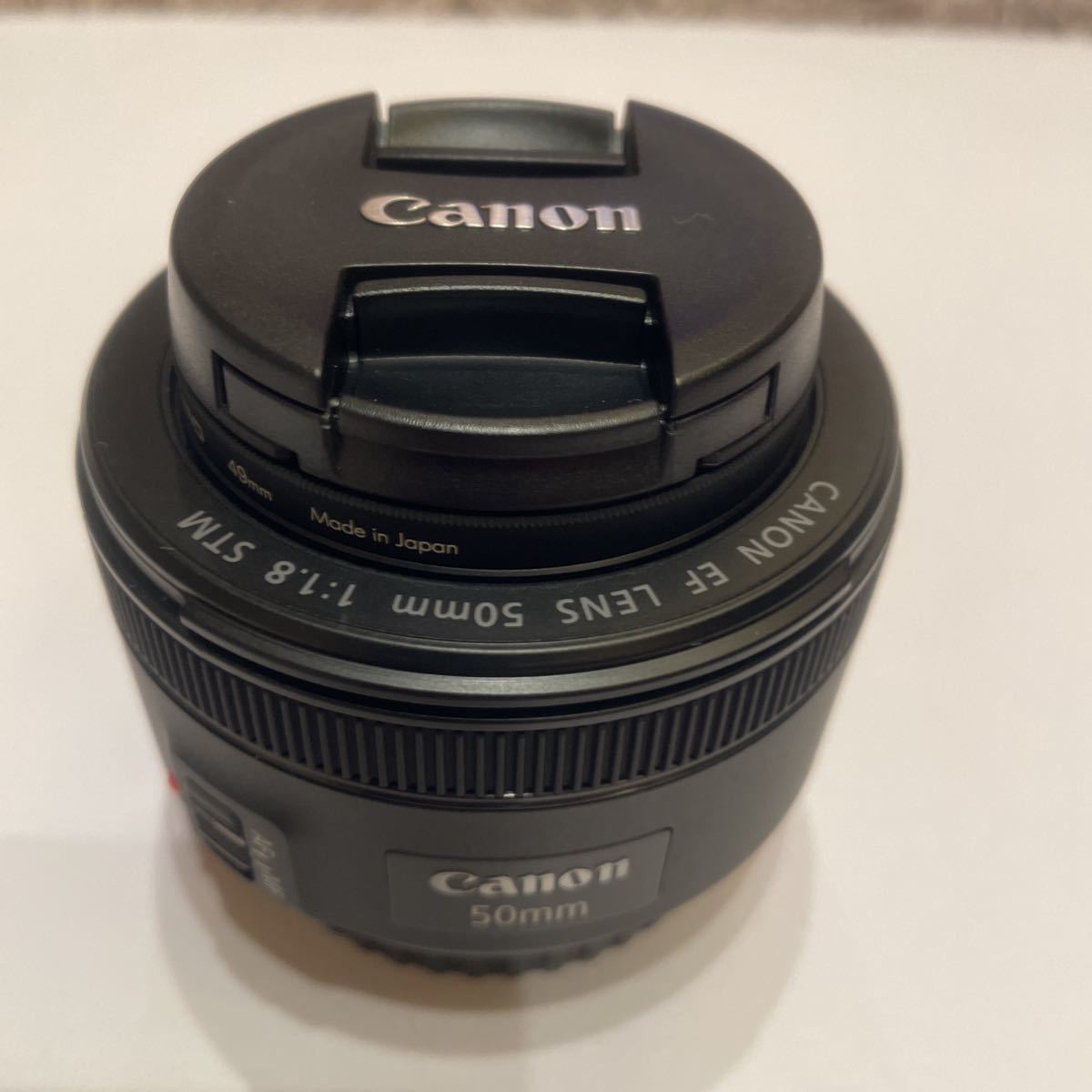 Canon EF50mm f/1.8STMレンズフィルター 付　箱説明書付　新品同様　一回だけ使用　防湿庫保管_画像1