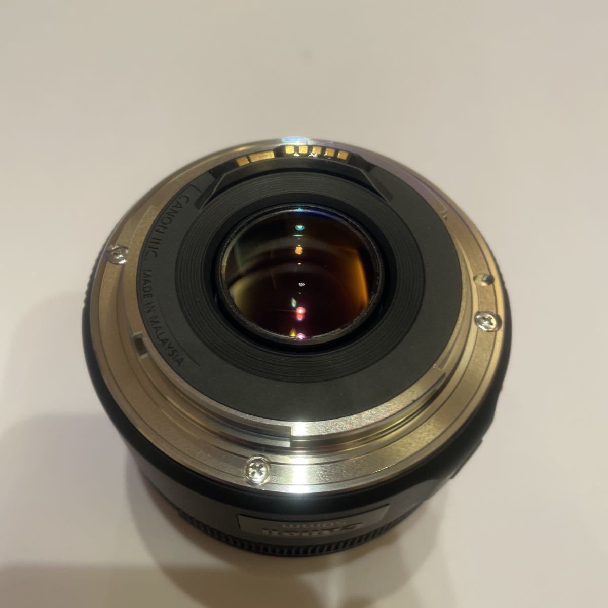 Canon EF50mm f/1.8STMレンズフィルター 付　箱説明書付　新品同様　一回だけ使用　防湿庫保管_画像4