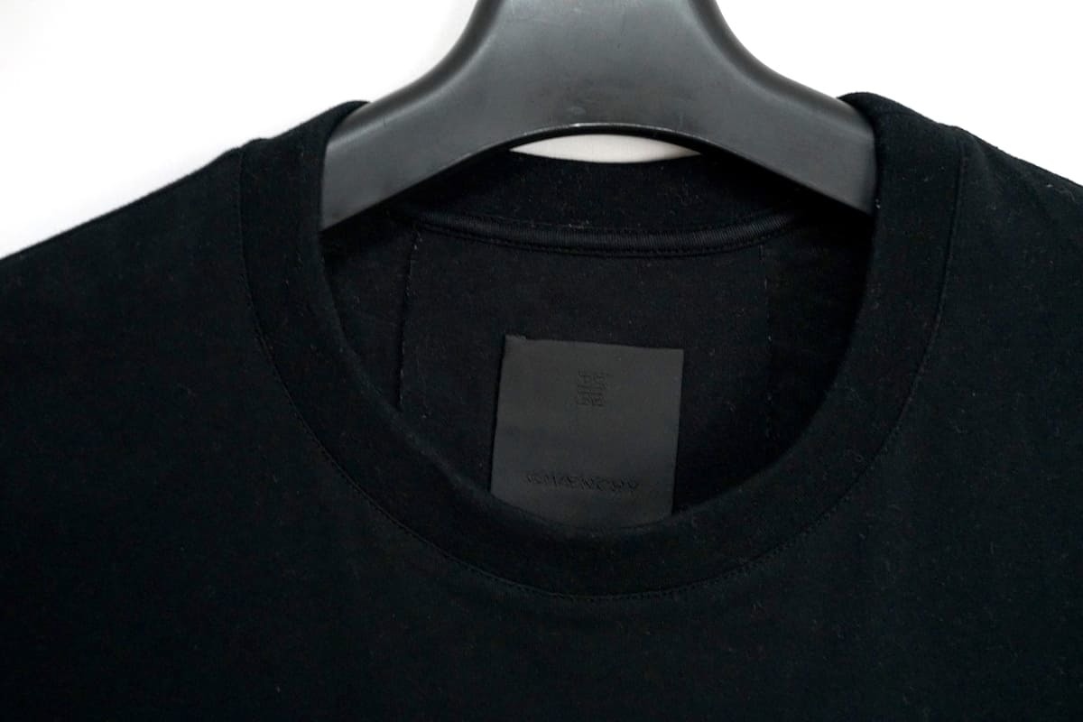 中古 GIVENCHY ジバンシィ Tシャツ ロゴ パッチ ブラック BM719U3YO サイズS_画像5
