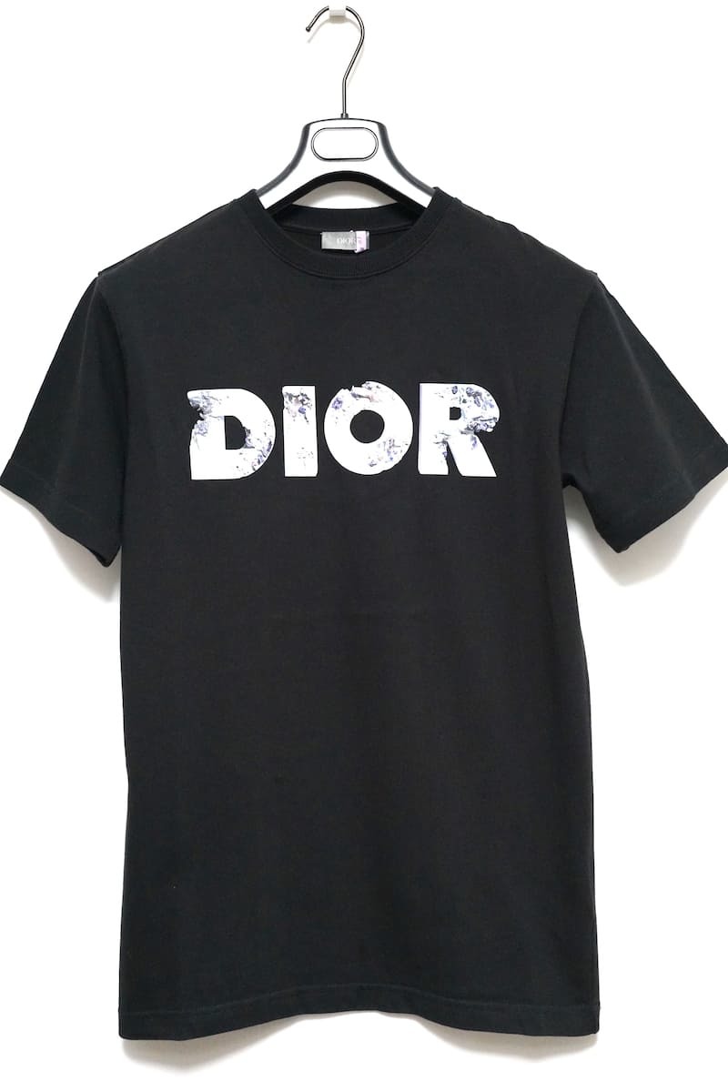 中古 20SS DIOR DANIEL ARSHAM ディオール ダニエル・アーシャム ロゴ Tシャツ ブラック XXSサイズ 023J615B0554