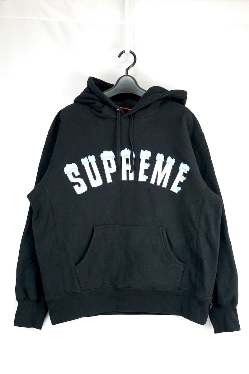 中古 20FW Supreme Icy Arc Hooded Sweatshirt Black シュプリーム