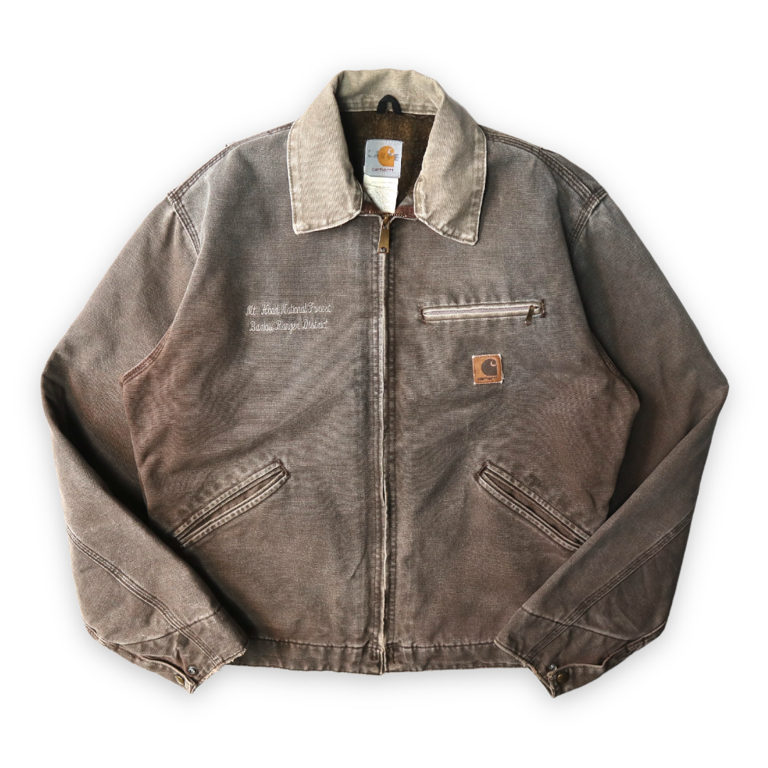 carhartt ダック地 トラッカージャケット 80s 90s ブラック-