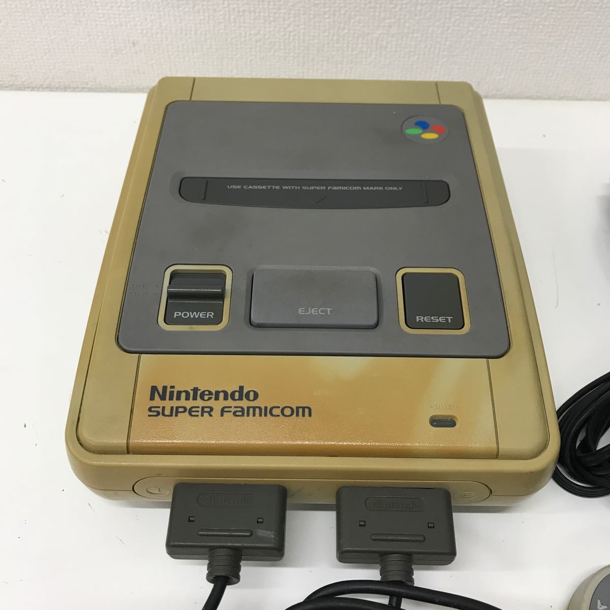 refle● 動作未確認ジャンク　Nintendo ニンテンドー スーパーファミコン ファミコン本体 ケーブル　レトロ　現状品_画像2