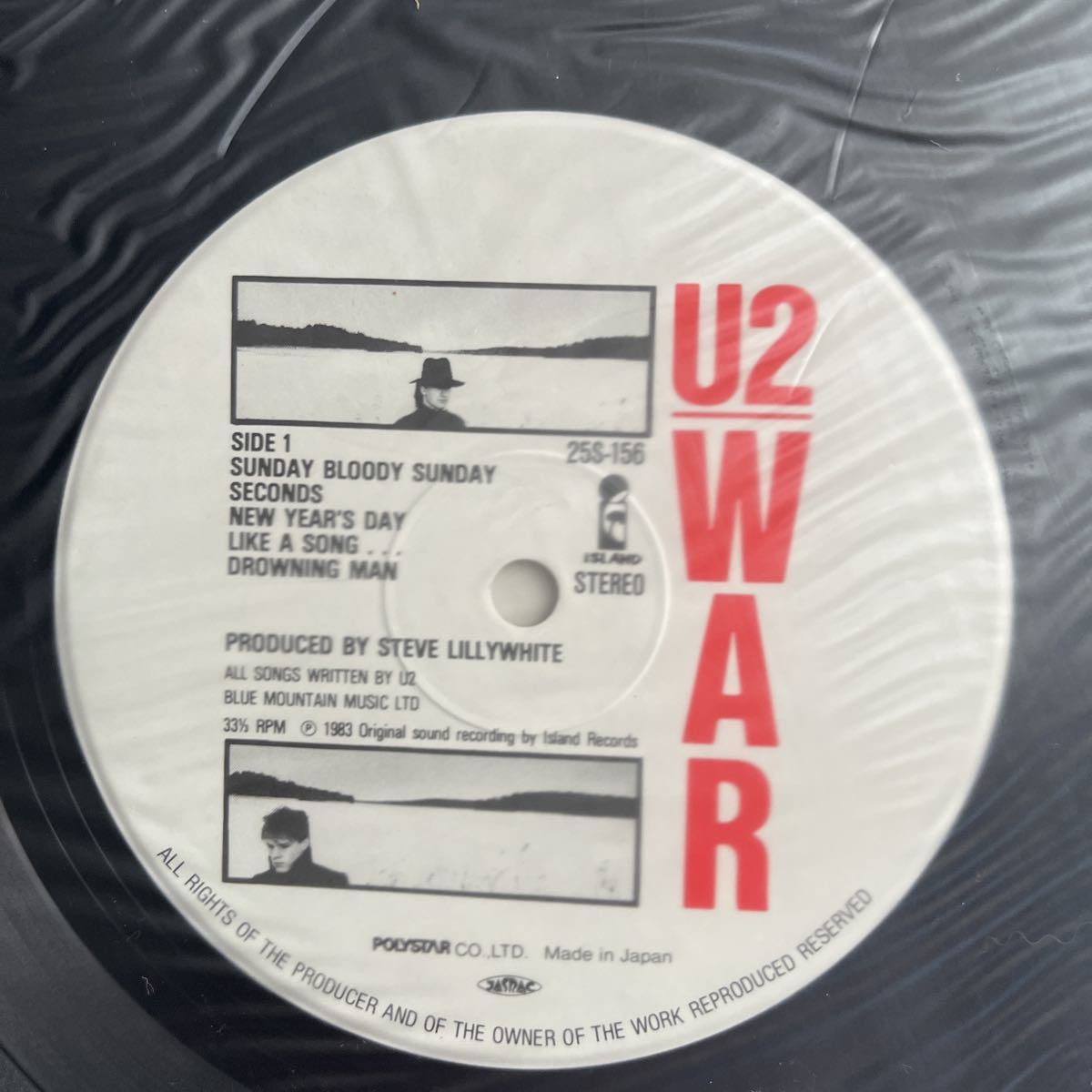 1983年作品 Ｕ２　送料無料　WAR 綺麗傑作最高品　お値打ち盤　ヴィンテージレコード　オールドレコード　ボノ　_画像7