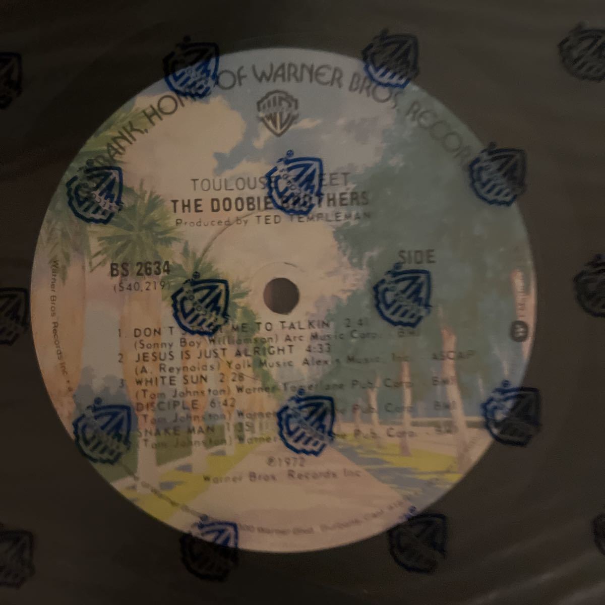 1972年作品 DOOBIE・BROTHERS TOULOUSE STREET 送料無料　お値打ち盤　綺麗傑作最高盤　ドゥービー・ブラザーズ　ヴィンテージレコード_画像8