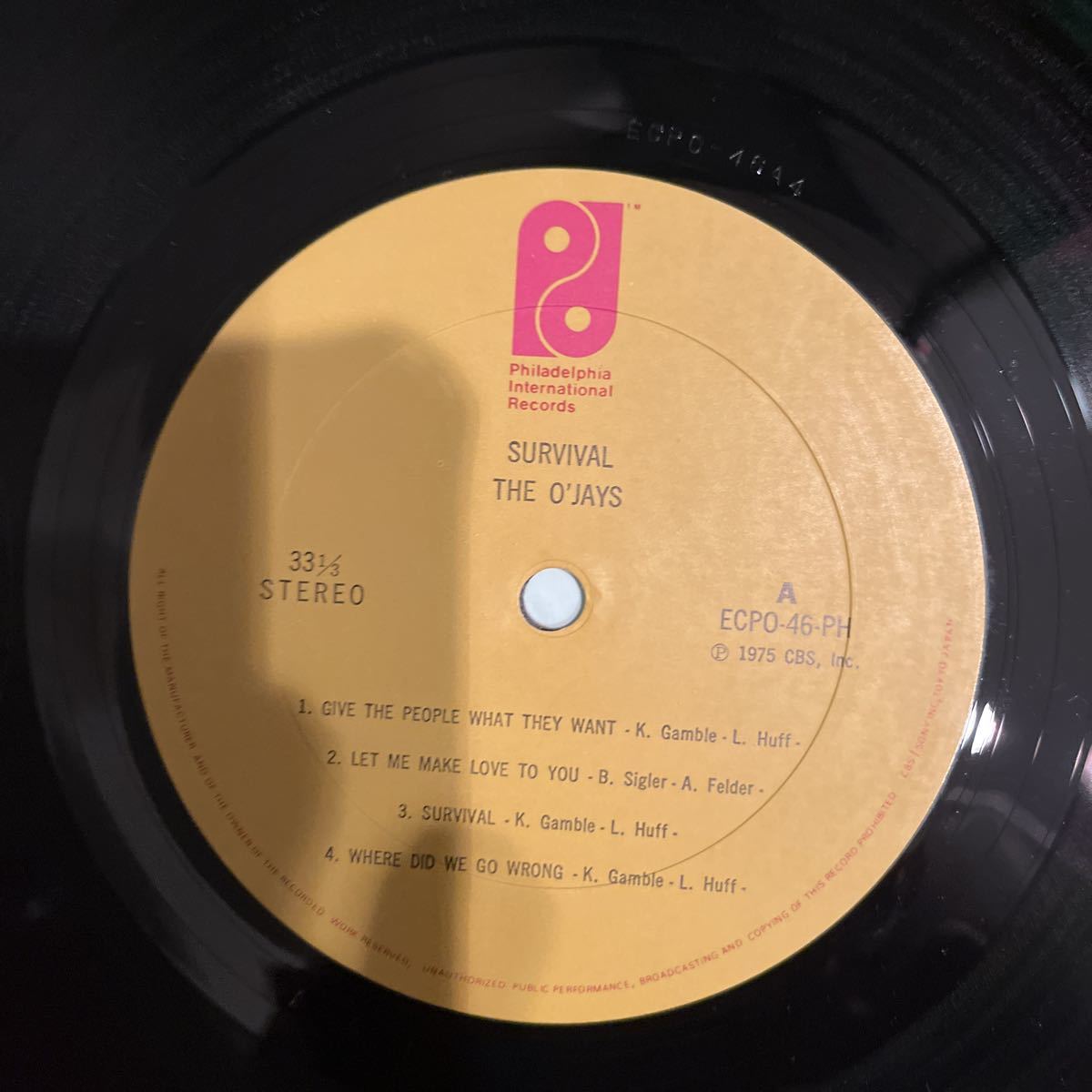 1975年作品 オージェイズ　サバイバル　生存者　綺麗傑作最高盤　お値打ち盤　ヴィンテージレコード　オールドレコード　安価_画像6