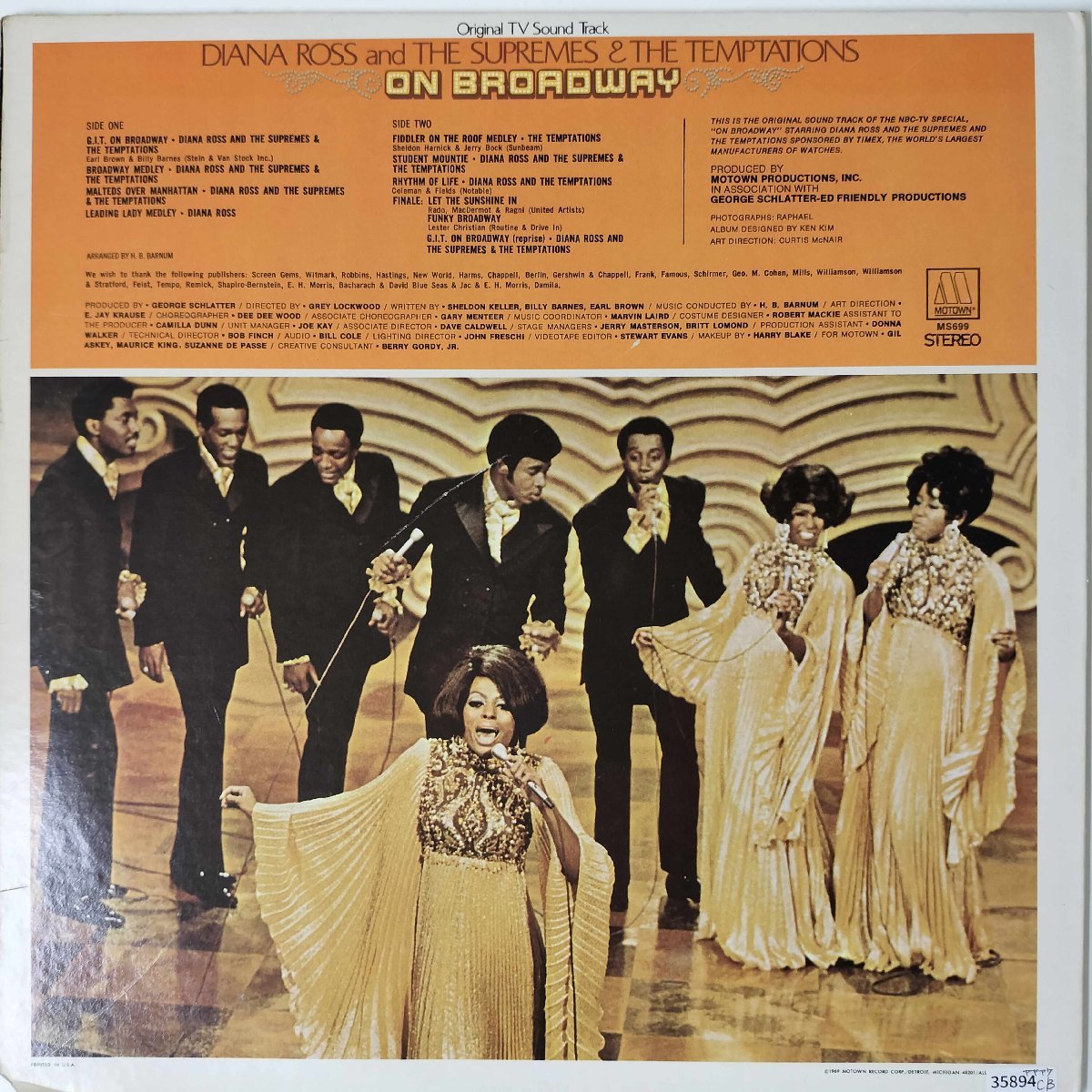 35894 DIANA ROSS AND THE SUPREMES & THE TEMPTATIONS/ON BROADWAY *ややビニやけ_画像2