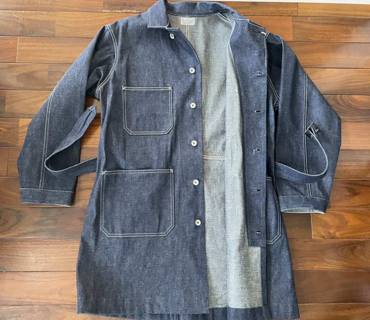 【新品未使用】アットラスト デニム メカニックコート 40 LOT.706 Timeworn Atlast&co Butcher products ブッチャープロダクツ 定価以下_画像4