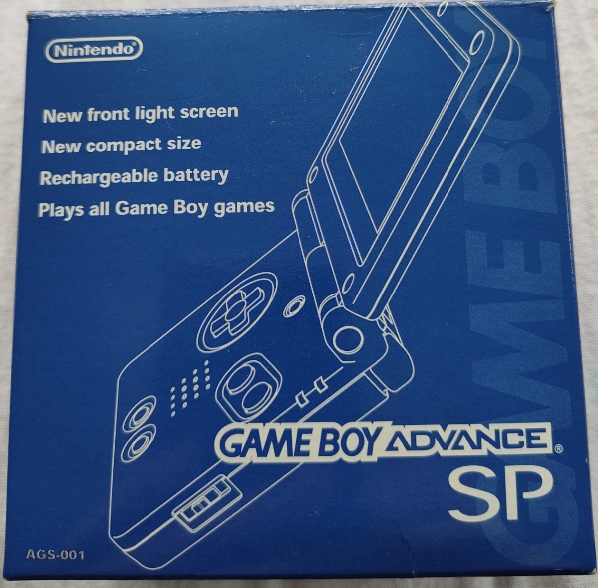 任天堂 ゲームボーイアドバンスSP アズライトブルー 本体なし Nintendo GAME BOY ADVANCE SP _画像3