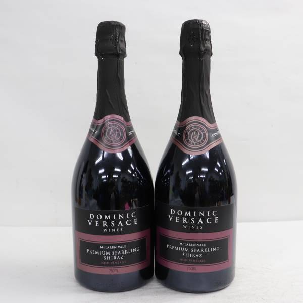 【2本セット】Dominic Versace Wines（ドミニク ヴェルサーチ ワインズ）プレミアム スパークリング シラーズ NV 13.5％ 750ml X23G140056