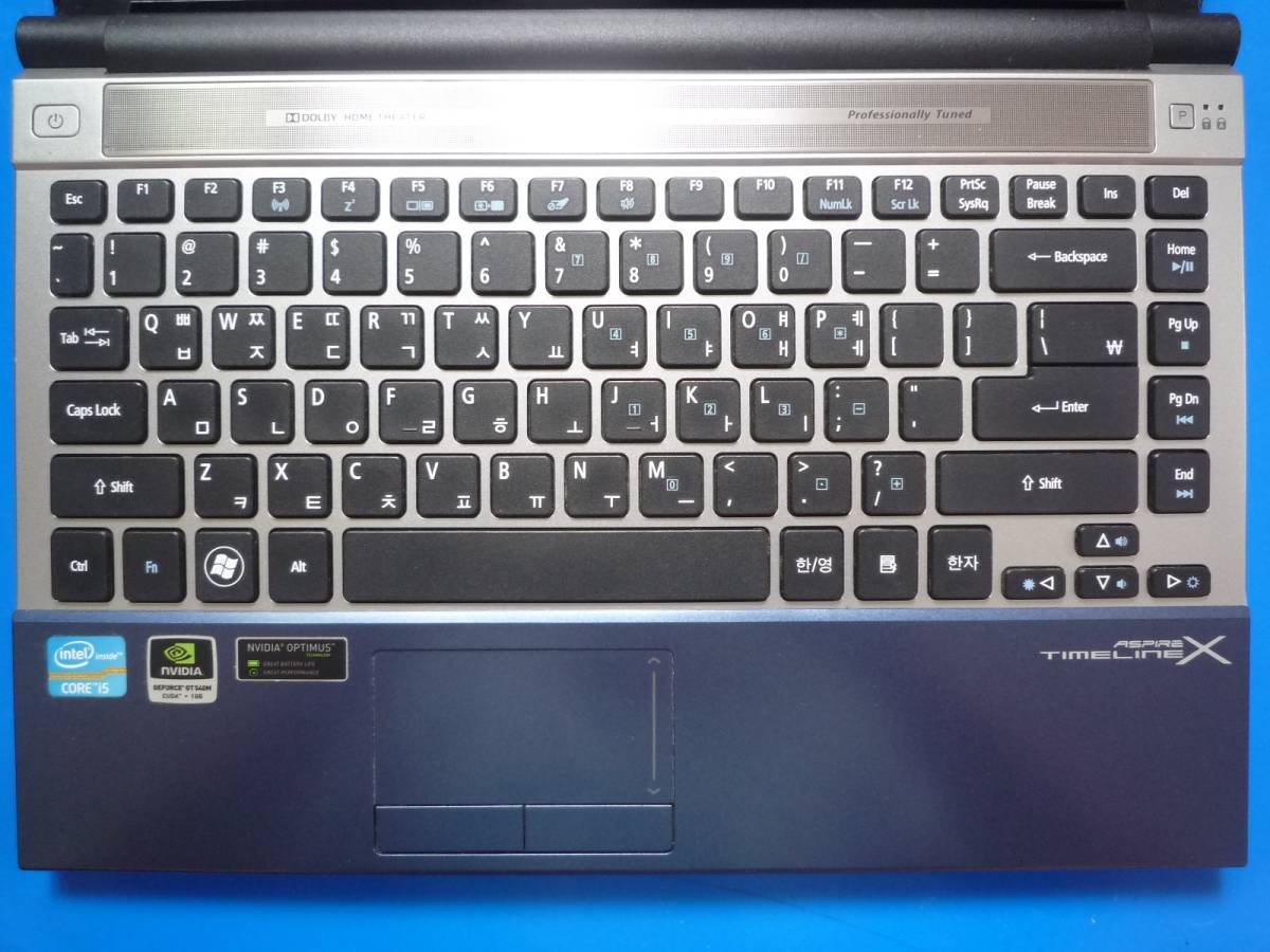 ☆彡 ASPIRE 3830TG Core i5-2430M 2.4GHz/NVIDIA GeForce GT 540M/4G/750GB/13.3型1,366×768/Win11+2021_画像5