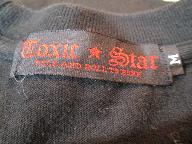 古着、タクシックスター　TOXIC STAR（Mサイズ）黒色　パンク 　ロック ストリート　プリントTシャツ 6_画像5