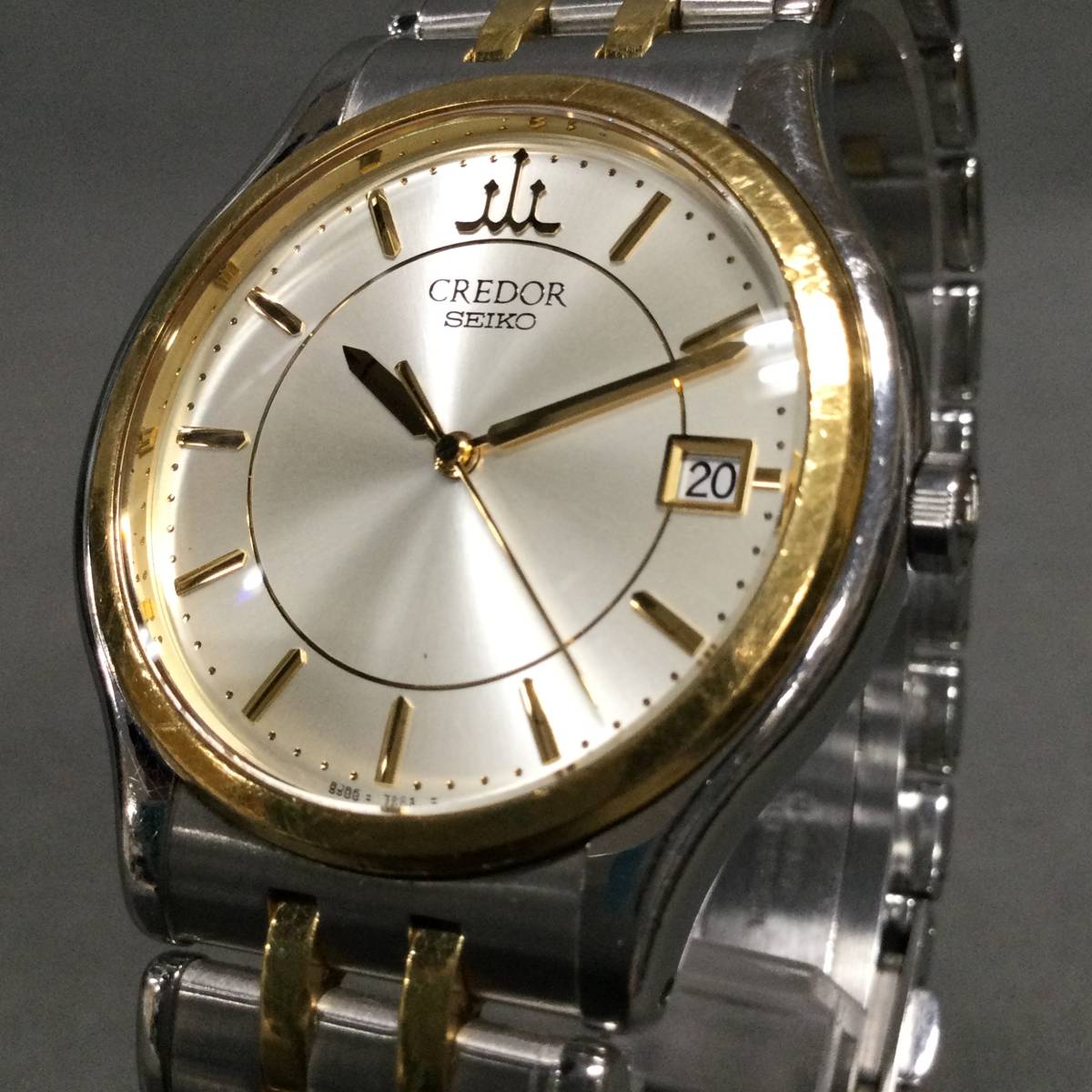 051010 244763 SEIKO セイコー 腕時計 CREDOR クレドール 8J86-7A00 18KT+SS/SS 総重量約99.6g ゴールド系文字盤 QUARTZ クオーツ 稼働品